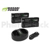 NP-F550 Battery for Sony & Blackmagic (2 Pack + Dual Charger) - Wasabi Power