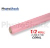 Paper Background Half Roll - Coral