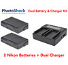 Dual Charger & Battery Kit for Nikon Cameras