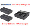 Dual Charger & Battery Kit for Sony Cameras
