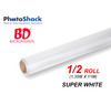 BD Paper Background Half Roll - 129 Super White
