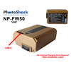 Sony NP-FW50 Replacement Battery - Built-in USB Charging