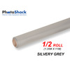 Paper Background Half Roll - Silvery Grey