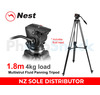 1.8m Fluid Panning Video Tripod - Nest NT-777